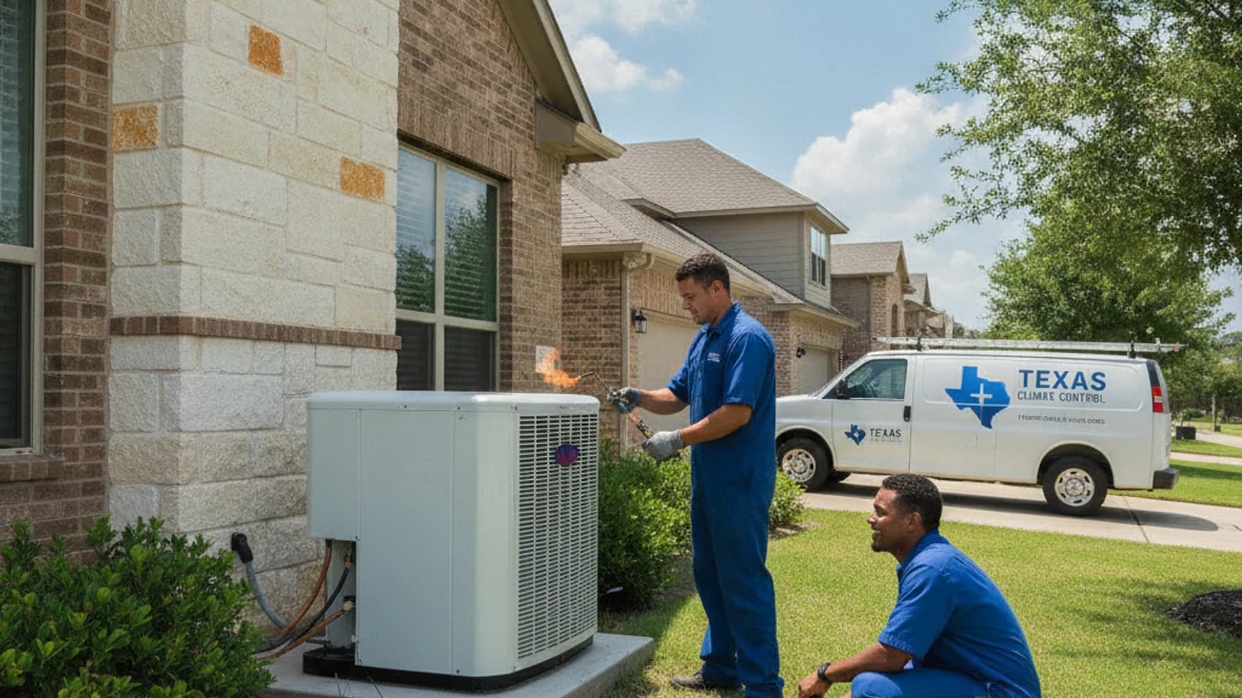 Energy-efficient AC installation in Austin, TX